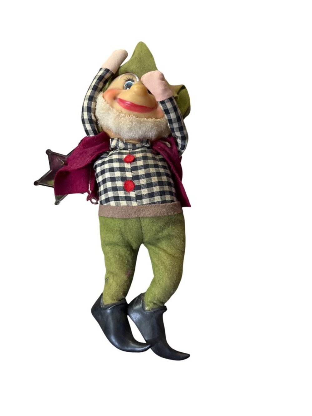 Vintage Lazy R Deputy Pixie Hillbilly Elf Holding Star Figure Used - Picture 3 of 8